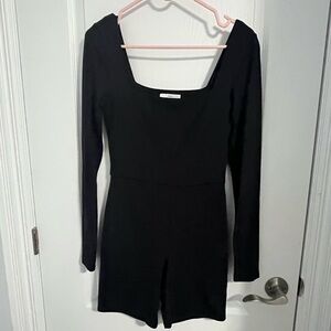 Babaton Black Long Sleeve bodysuit